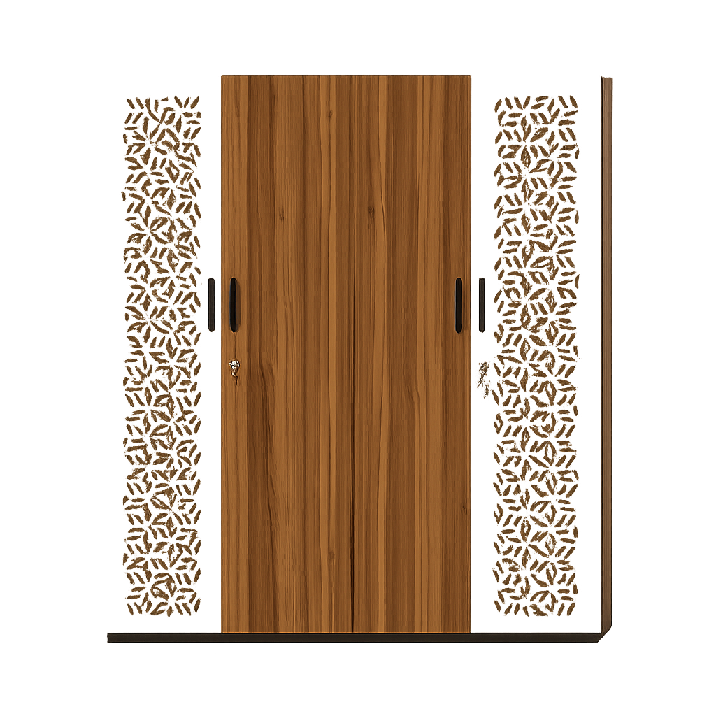 WARDROBE WRR23 - 64*78*20 -4 DOOR 2D CNC JALI