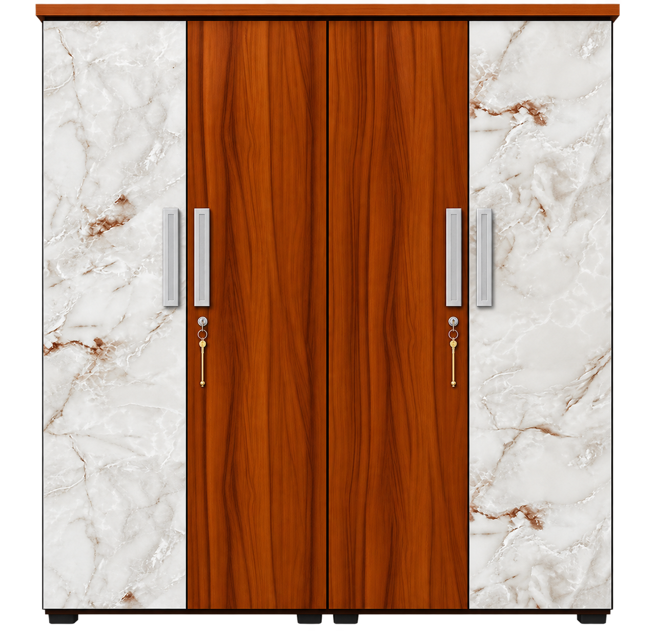 WARDROBE WRE20 64*78*16 4 DOOR 2 DOOR HG